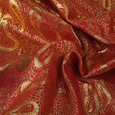 Brocade Paisley Red