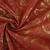 Brokaat Paisley Rood