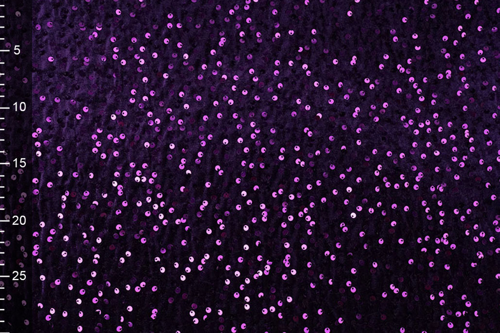 Sequins on Velvet Dark Purple