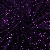 Pailletten op Velours Donker Paars