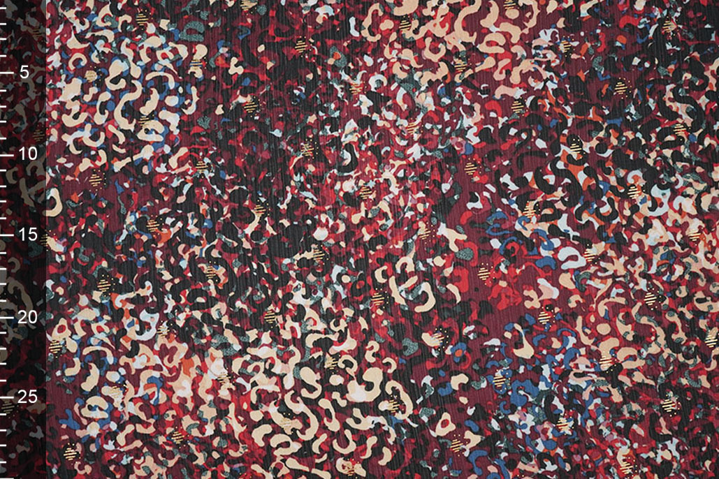 Chiffon Foil Feroce Amber Bordeaux