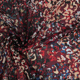 Chiffon Foil Feroce Amber Bordeaux