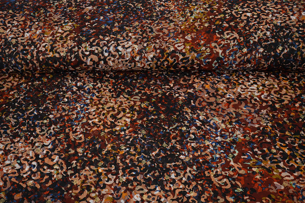 Chiffon Foil Amber Roest Brique