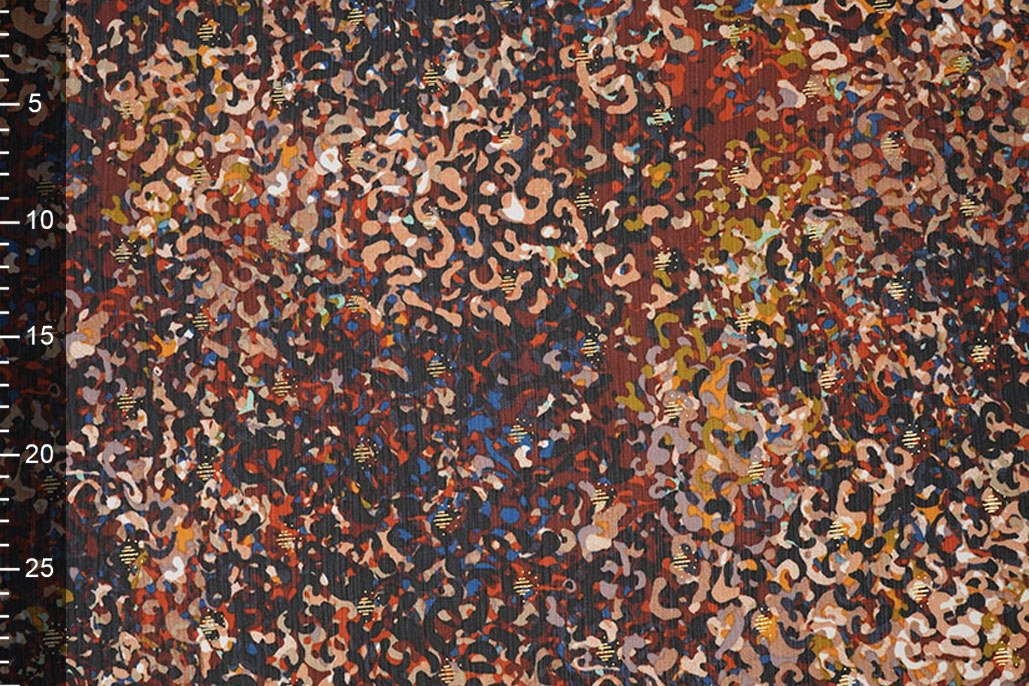 Chiffon Foil Amber Rust Brique