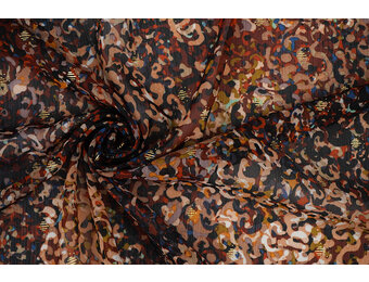 Chiffon Foil Amber Rust Brique