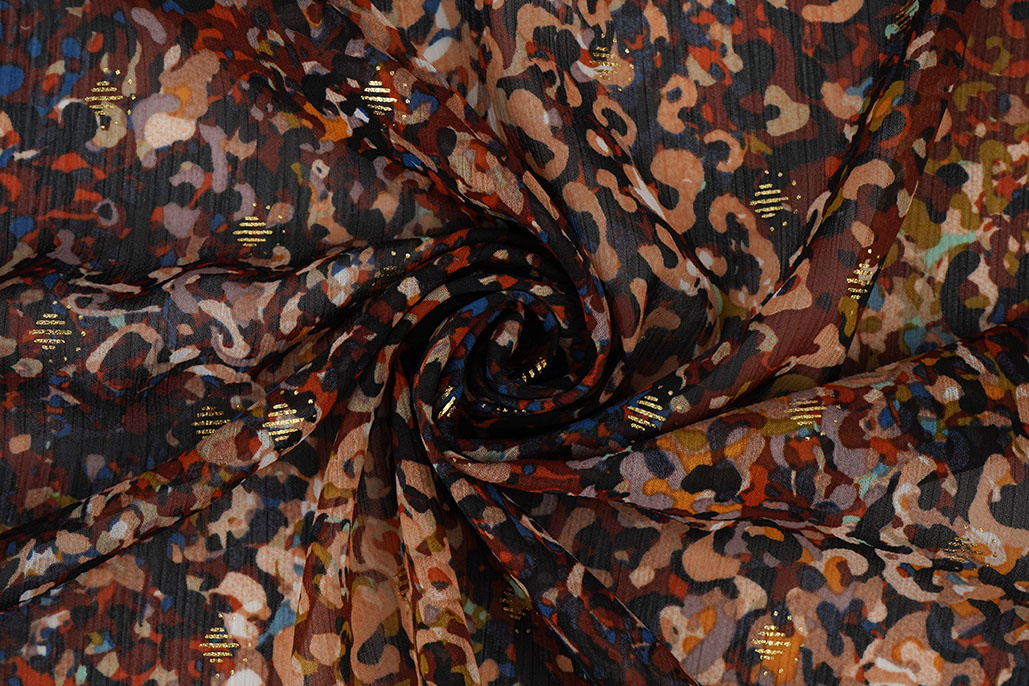 Chiffon Foil Amber Roest Brique