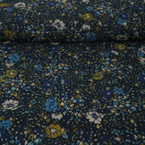 Chiffon Foil Feroce Flora Marineblau