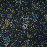 Chiffon Foil Feroce Flora Navy Blue