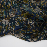 Chiffon Foil Camofleur Marine Blauw