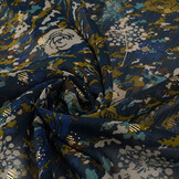 Chiffon Foil Camofleur Marine Blauw