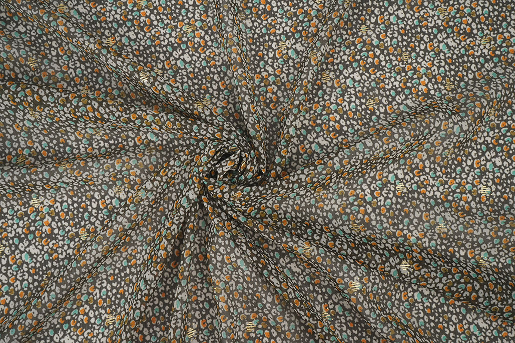 Chiffon Foil Sauvage Army