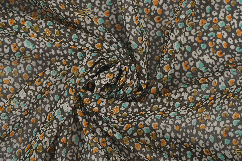 Chiffon Foil Sauvage Army