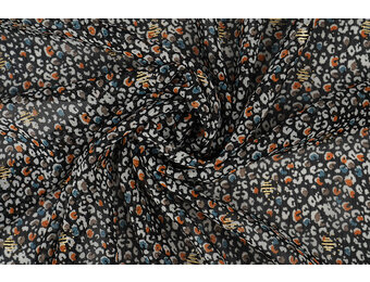 Chiffon Foil Sauvage Black