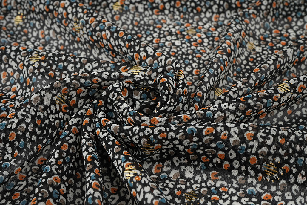 Chiffon Foil Sauvage Zwart