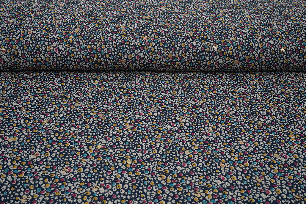 Chiffon Foil Sauvage Marineblau