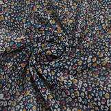 Chiffon Foil Sauvage Marine Blauw