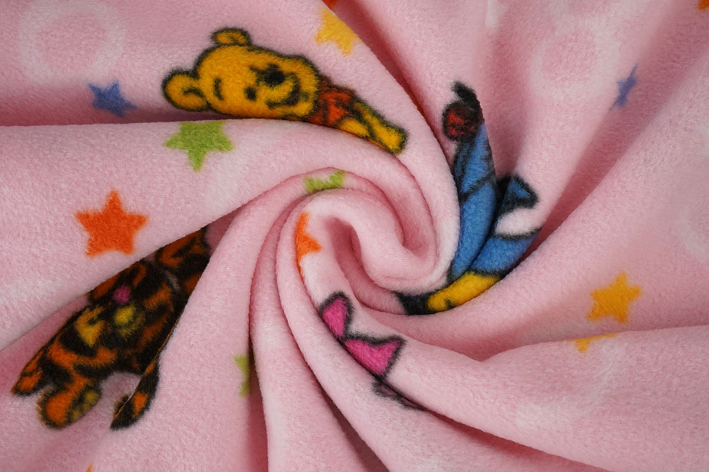 Disney Fleece Winnie The Pooh Roze