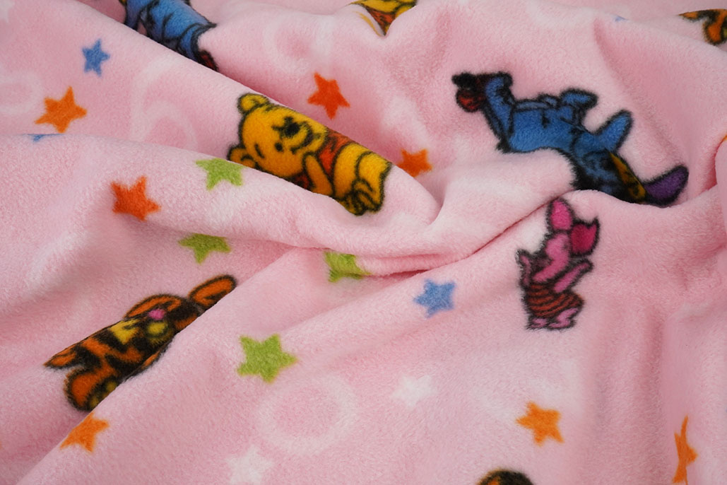 Disney Fleece Winnie The Pooh Roze