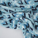 Flannel Fleece geometric Blue
