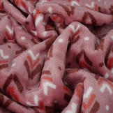 Flanel Fleece Geometrisch Roze