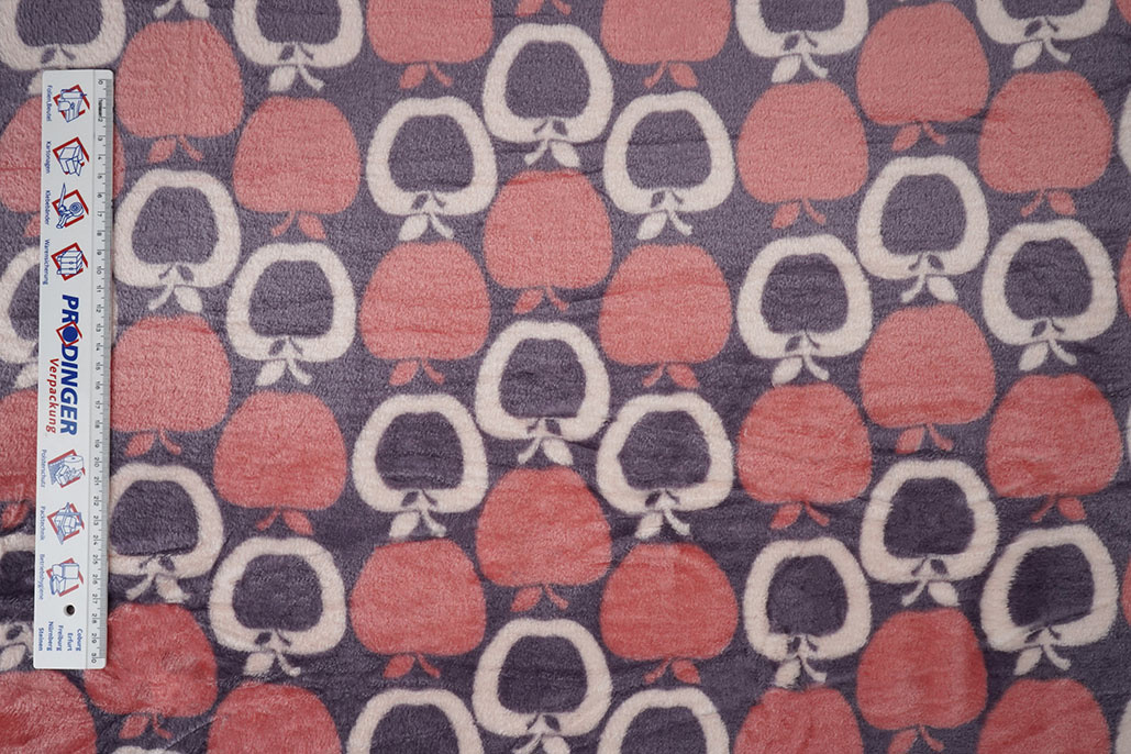 Flannel Fleece Apple Pink - Purple