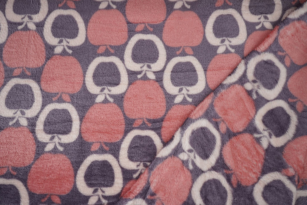 Flanel Fleece Appel Roze - Paars