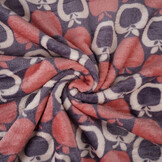 Flanell Fleece Apfel Rosa - Lila