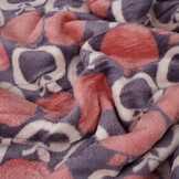 Flanel Fleece Appel Roze - Paars