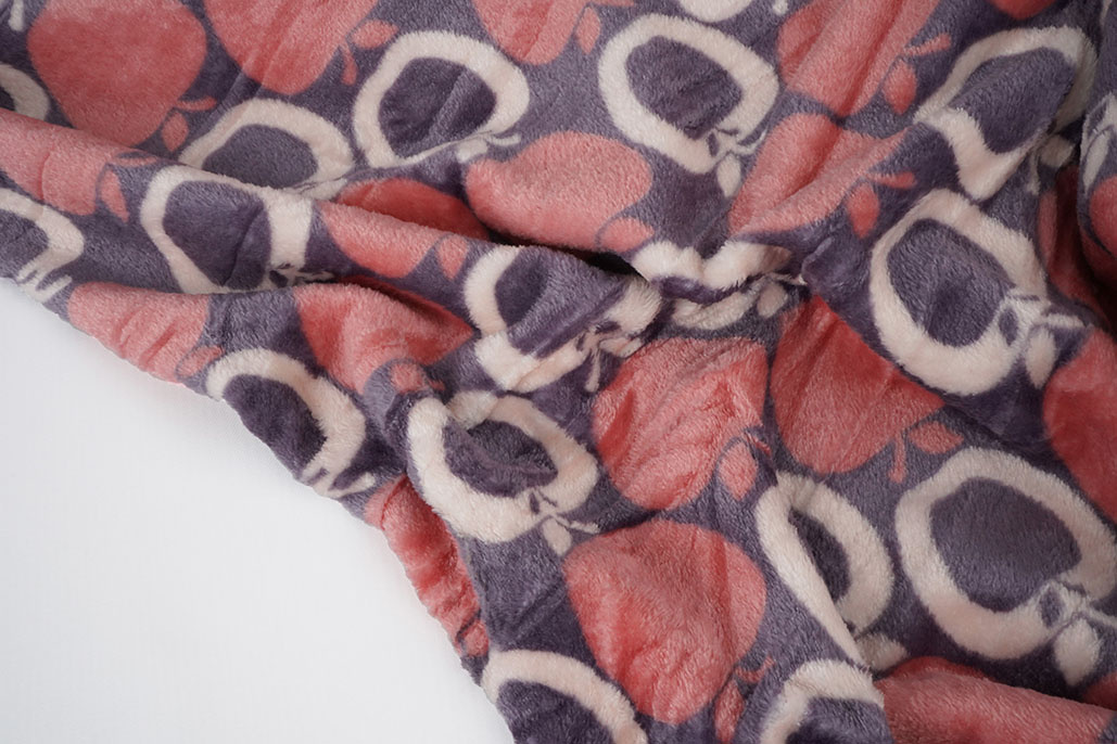 Flanel Fleece Appel Roze - Paars