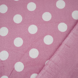 Flanell Fleece Punkte Rosa