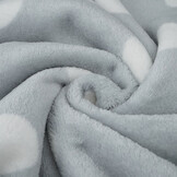 Flanel Fleece Stippen Licht Grijs