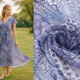 Chiffon Bedrukt Noctora