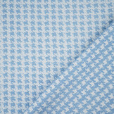 Jacquard Pied de Poule Hellblau