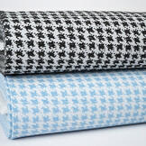 Jacquard Pied de Poule  Schwarz