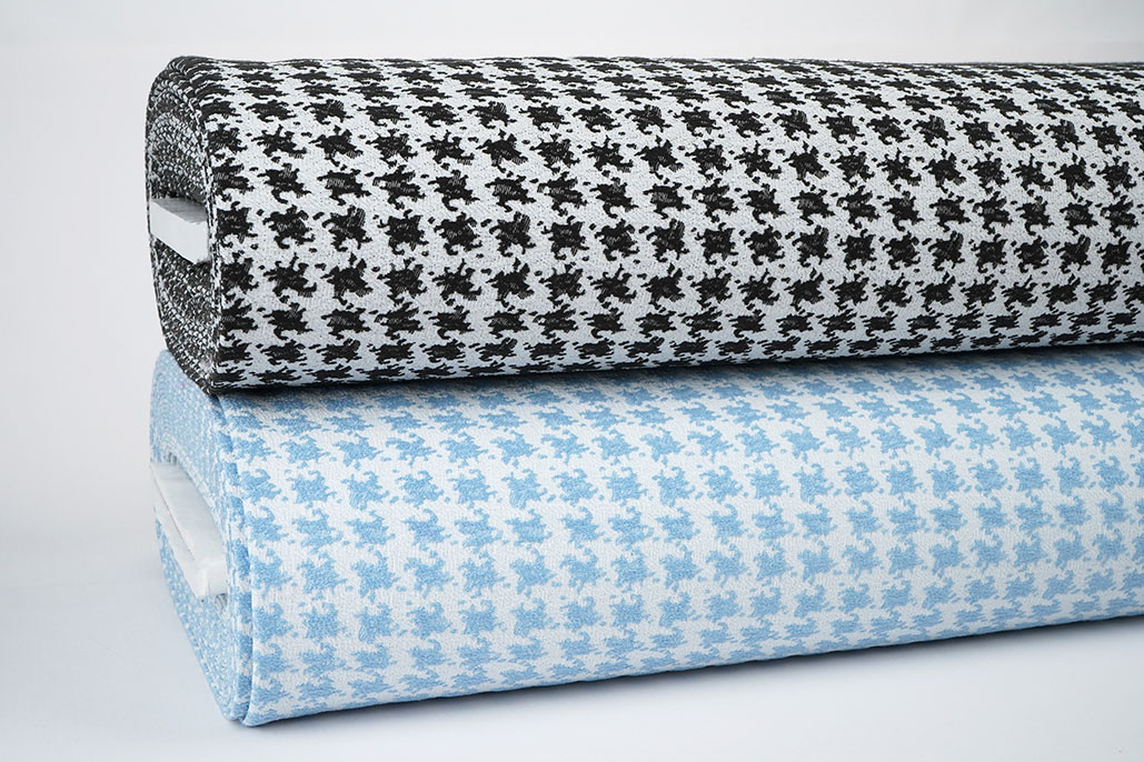 Jacquard Pied de Poule Zwart