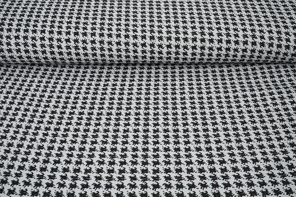 Jacquard Pied de Poule Zwart