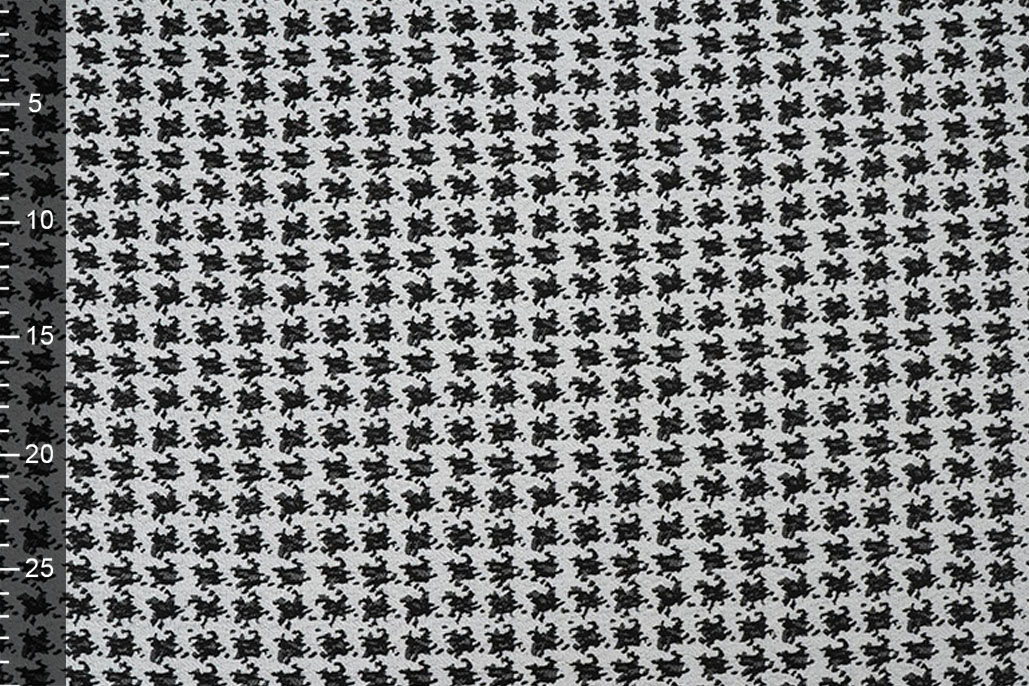 Jacquard Pied de Poule Zwart