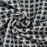 Jacquard Pied de Poule  Schwarz
