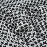 Jacquard Pied de Poule Zwart