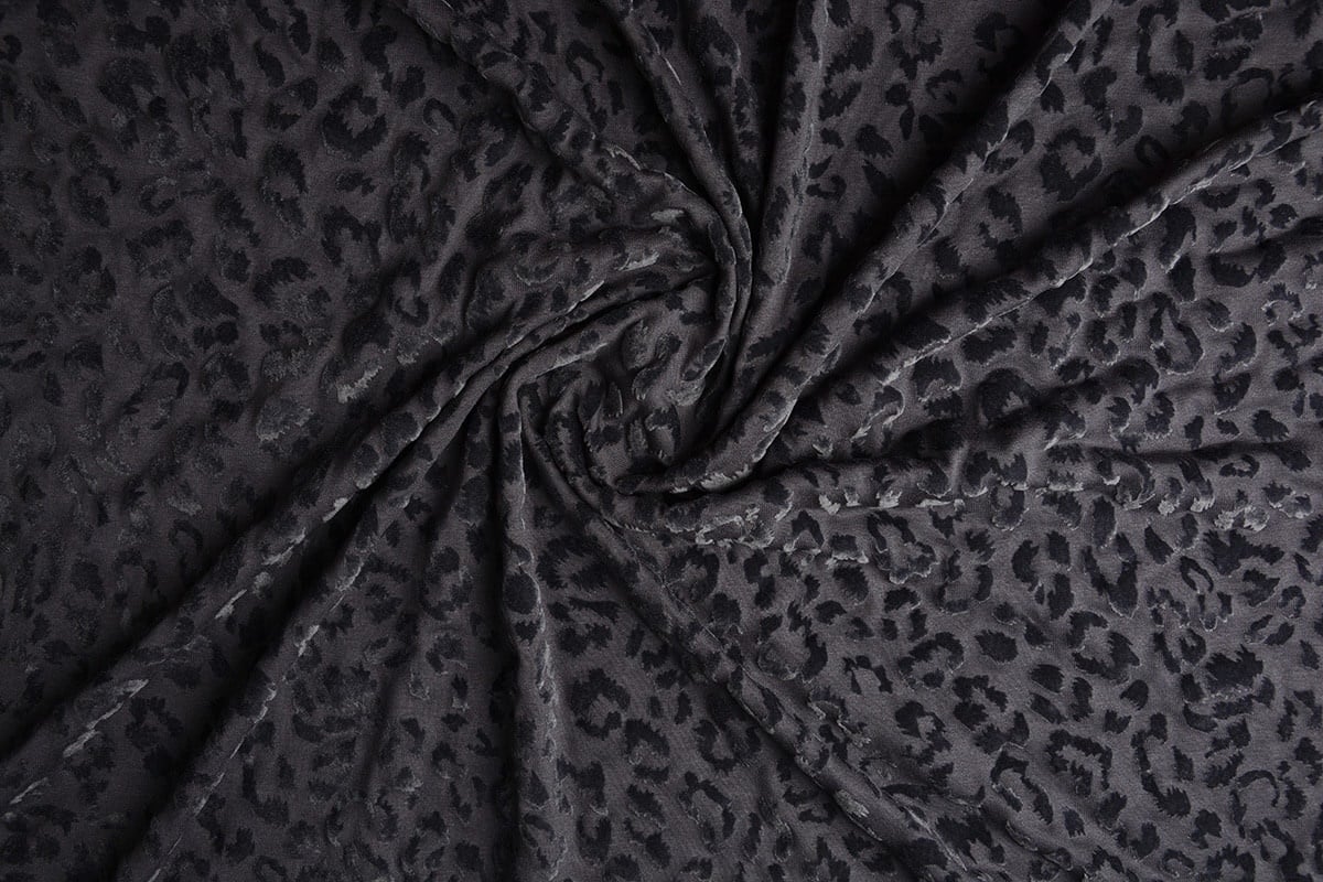 Tricot flock Panterprint Grey Jeans