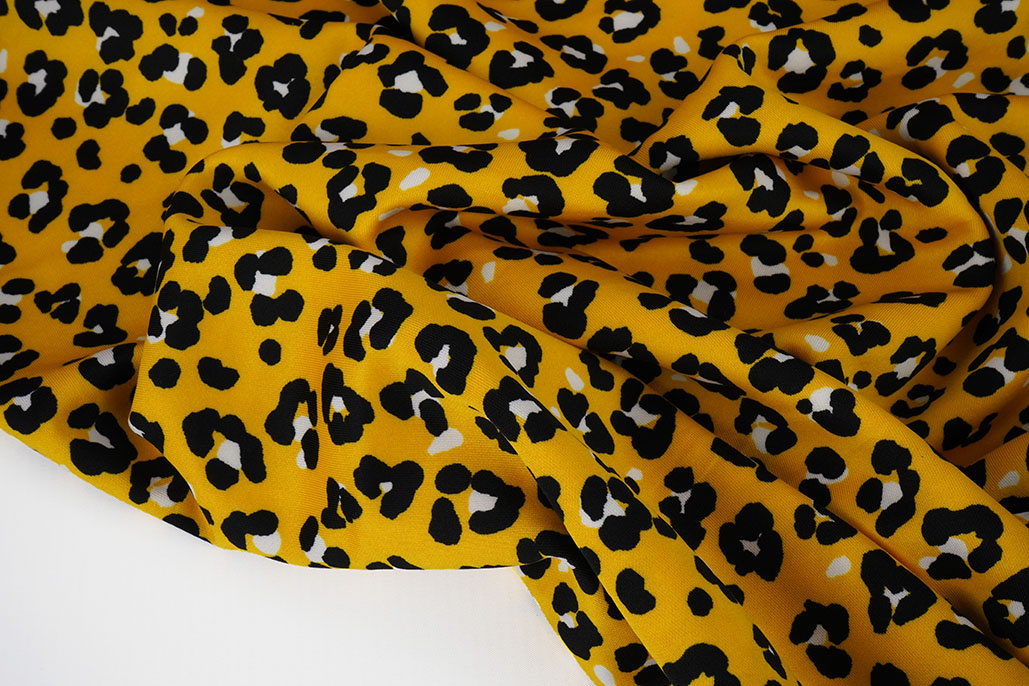 Sport Travel Colored Panther Print Yellow