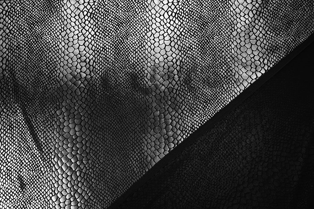 Lamé Slangenprint Grijs