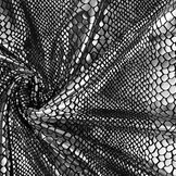 Lamé Snake Print Grey