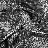 Lamé Snake Print Grey