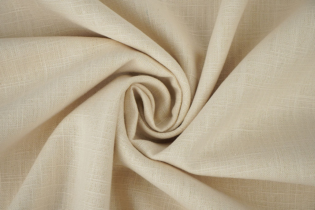 Gewassen Linnen Licht Beige