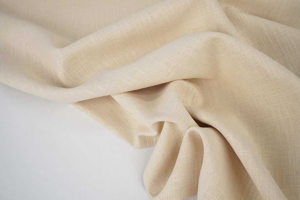 Gewassen Linnen Licht Beige