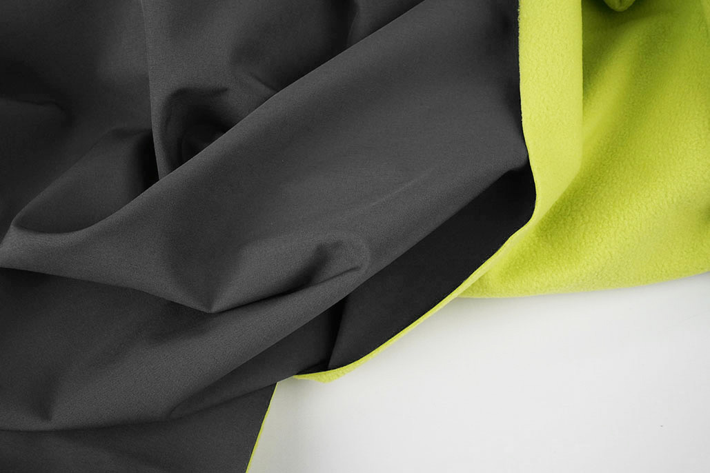 Soft Shell Uni Grijs - Lime