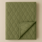 Quilted Double Gauze Army Green