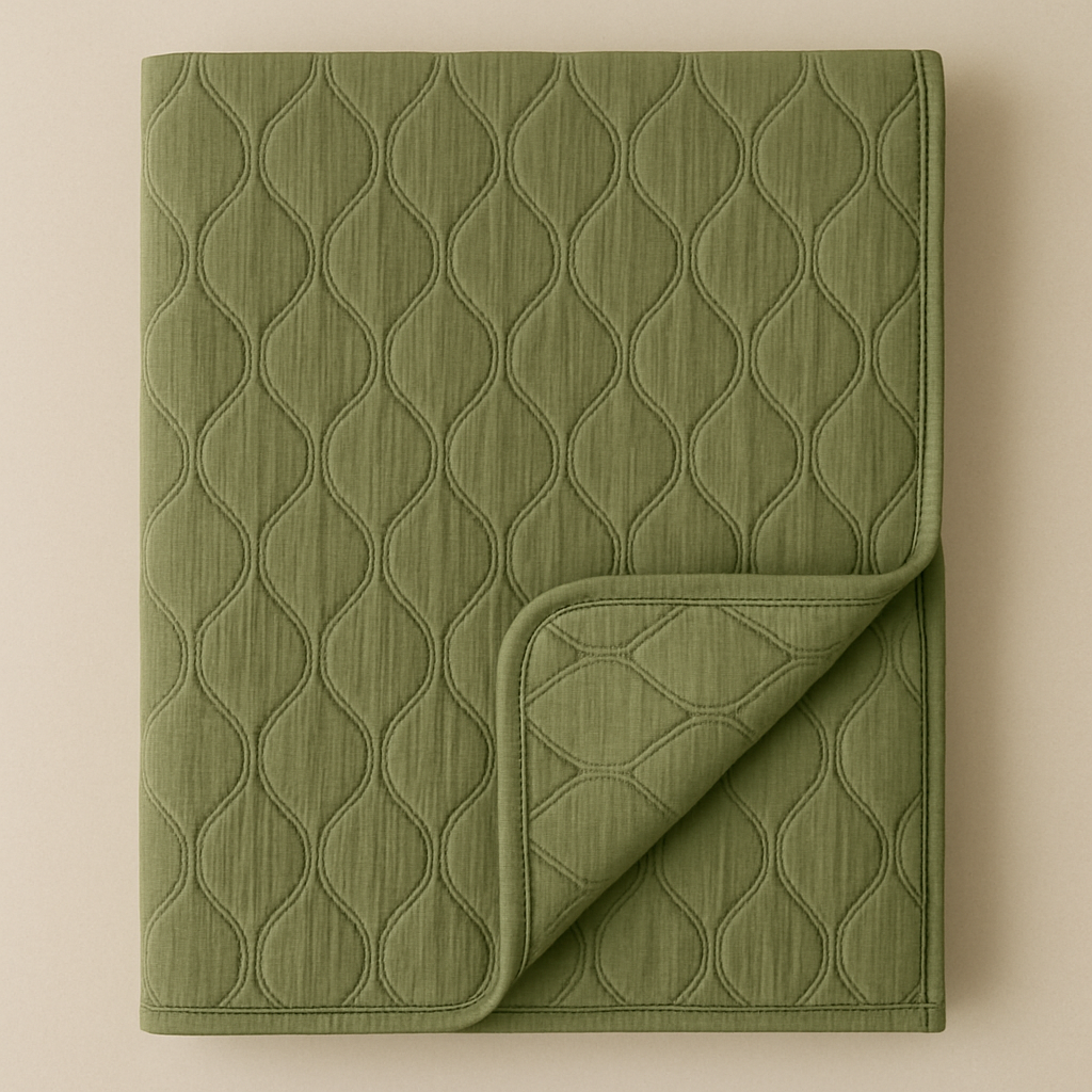 Quilted Double Gauze Army Green
