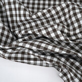 Gingham Check 8 mm Brown